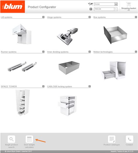 blum door weight calculator.